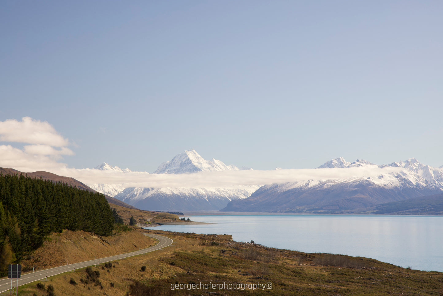 Peters Lookout Mt Cook Road fine art print