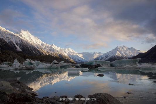 Tasman Lake Mt Cook New Zealand fine art print